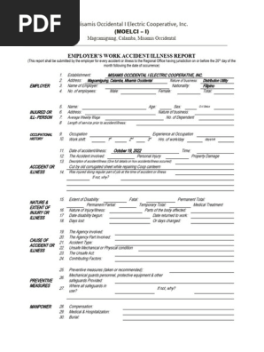 Accident Report Form