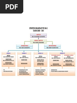 Struktur Organisasi Pkk Rw X