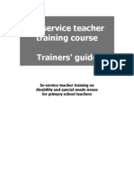 In-Service Teacher Training Course Trainers' Guide
