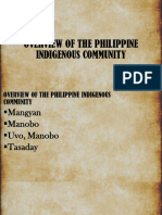 Overview of The Philippine Indigenous Community 1