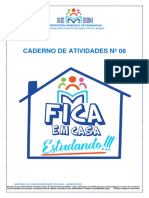 Caderno de Atividades #08: Secretaria Municipal de Educação e Ensino Integral