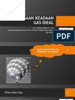 Persamaan Keadaan Gas Ideal