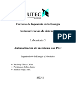 Automatización de Sistemas: Carreras de Ingeniería de La Energía