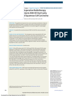 Association of Postoperative Radiotherapy With Survival in Patients With N1 Oral Cavity and Oropharyngeal Squamous Cell Carcinoma