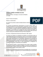 Carta de Proceso de Empalme 