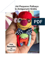 PDF Crochê Pequeno Palhaço Receita de Amigurumi Grátis