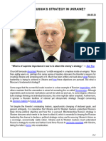 2023-06-06 WHAT IS RUSSIA’S STRATEGY IN UKRAINE