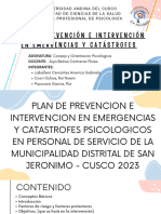 Plan de Prevención E Intervención en Emergencias Y Catástrofes