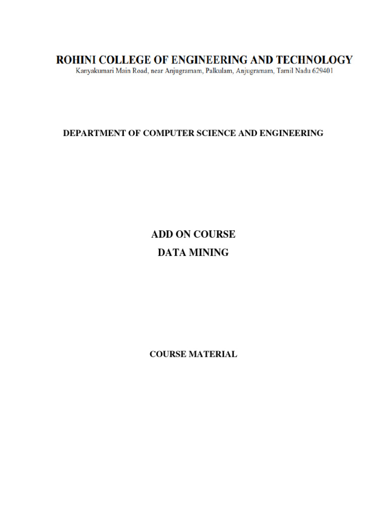 Data Mining Course: Data Warehousing | PDF | Data Warehouse | Databases