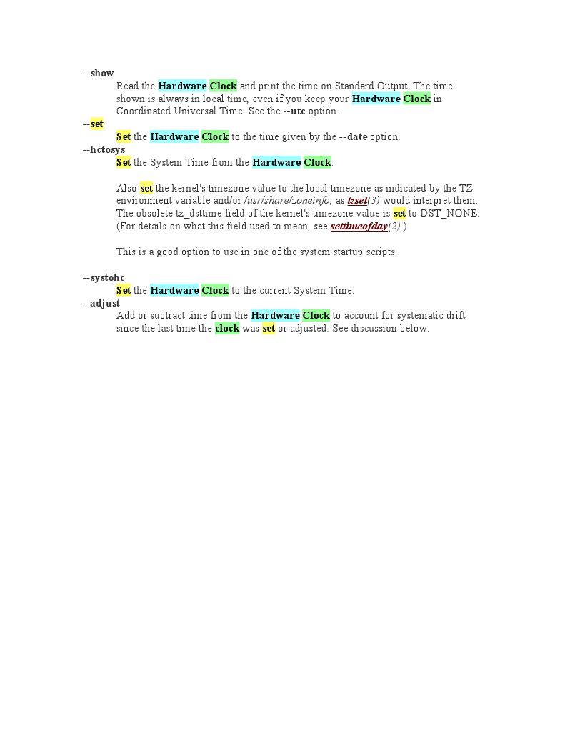 Hardware Clock Management Commands | PDF | Technology & Engineering