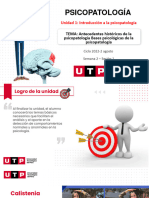 S02-s1 Antecedentes Históricos de La Psicopatología Bases Psicológicas de La Psicopatología