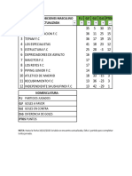 Tabla Actualizada 16 Octubre 2023