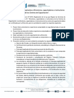 Requisitos de Directores e Instructores