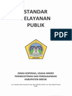 Standar Pelayanan Publik 2021 DISKOPUKMPERINDAG