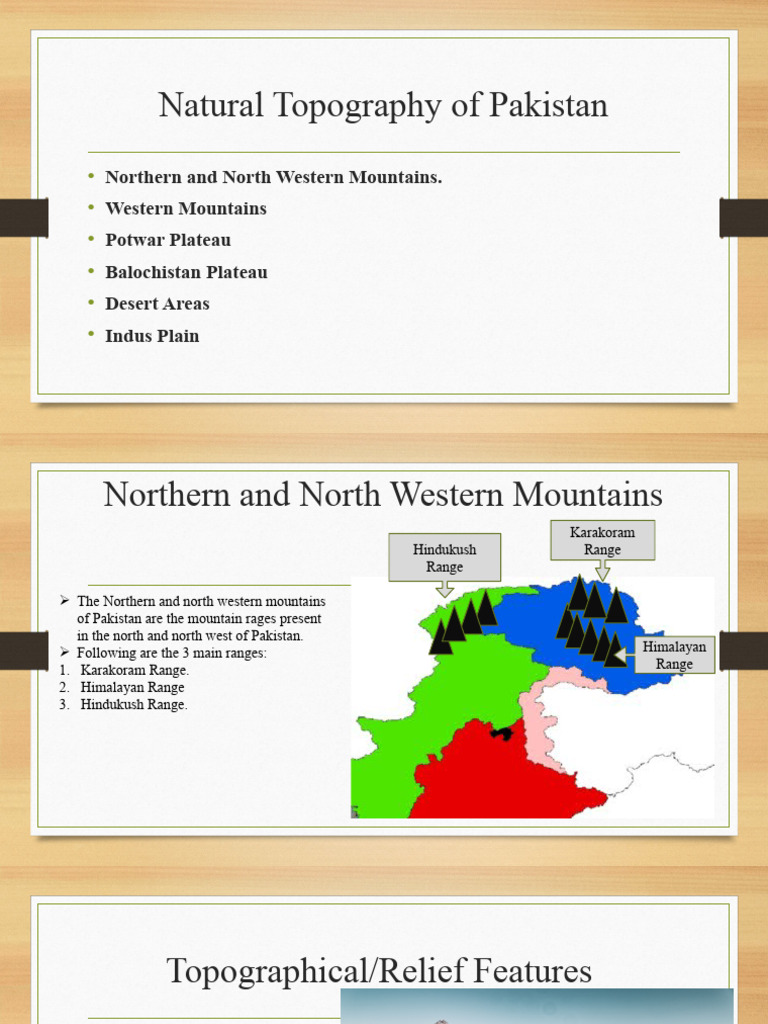 Natural Topography Of Pakistan Pdf Drainage Basin Physical Geography