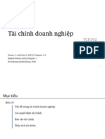 TCH302 - Chủ đề 8&9 - Tài chính doanh nghiệp