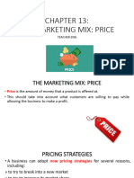 Chapter 13 The Marketing Mix Price