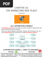 Chapter 14 The Marketing Mix Place