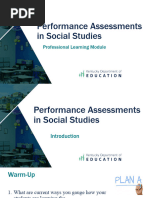 Performance Assessments in Social Studies Module