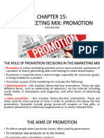 Chapter 15 The Marketing Mix Promotion