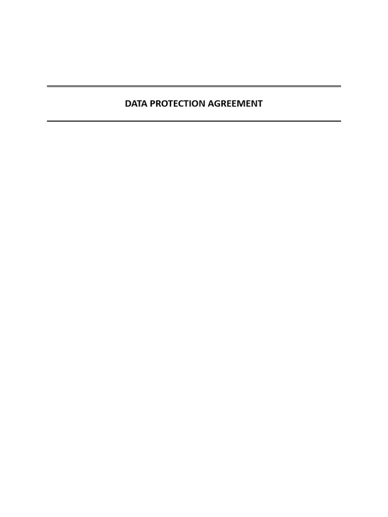010 - Data Protection Agreement | PDF | Indemnity | Arbitration