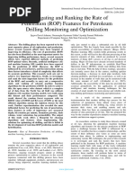 Investigating and Ranking The Rate of Penetration (ROP) Features For Petroleum Drilling Monitoring and Optimization