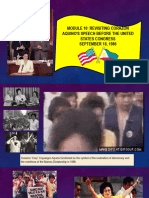Module 10 - The Speech of Corazon Aquino Before The U.S. Congress 1986