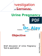 Investigation Seminar: Urine Pregnancy Test