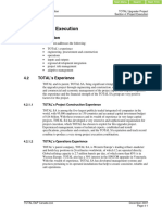 4 Project Execution: Volume 1: Project Description TOTAL Upgrader Project Section 4: Project Execution