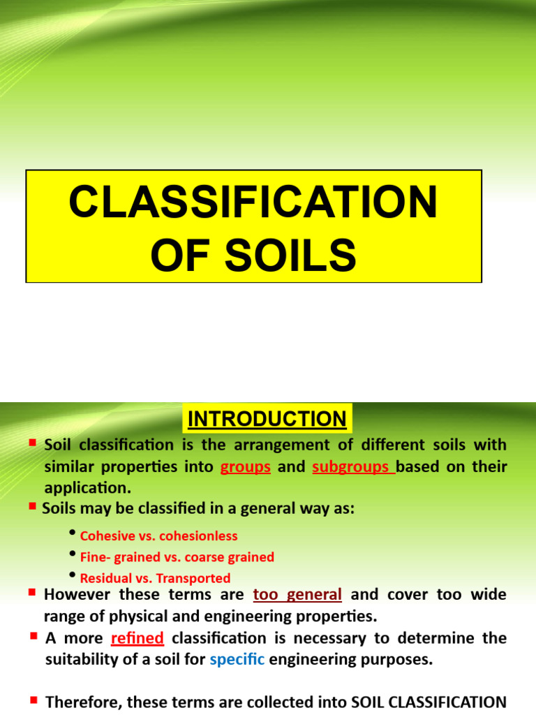 Classification of Soils | PDF | Geomorphology | Soil Science