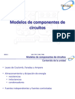 3 Modelos de Componentes de Circuitos 2016-1