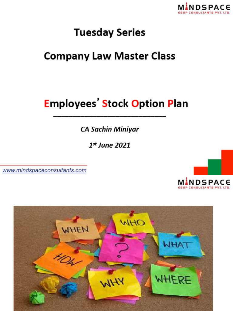 About ESOP | PDF | Option (Finance) | Stocks