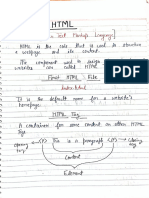 Complete HTML Handwritten Notes by Hardik Srivastava