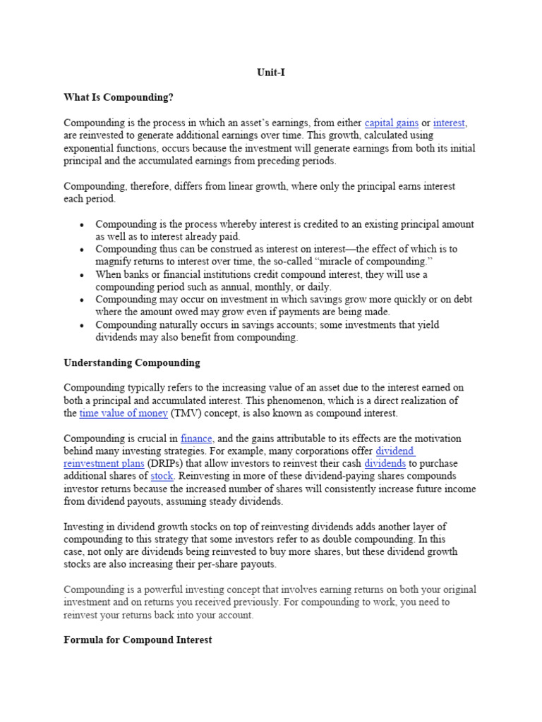 SEC-II Investment Planning Notes | PDF | Investing | Interest