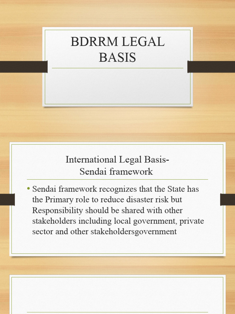 BDRRM Legal Framework Overview | PDF | Emergency Management | Economies