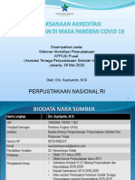 Pelaksanaan Akreditasi Di Masa Pandemi Covid 19 FPSI Supriyanto