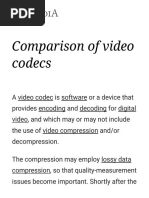 Comparison of Video Codecs - Wikipedia