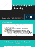 Principle of Teaching and Learning