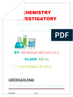 2chemistry - Investigatory Food Adulteration by Prakhar Srivastava 12 A 2023-24