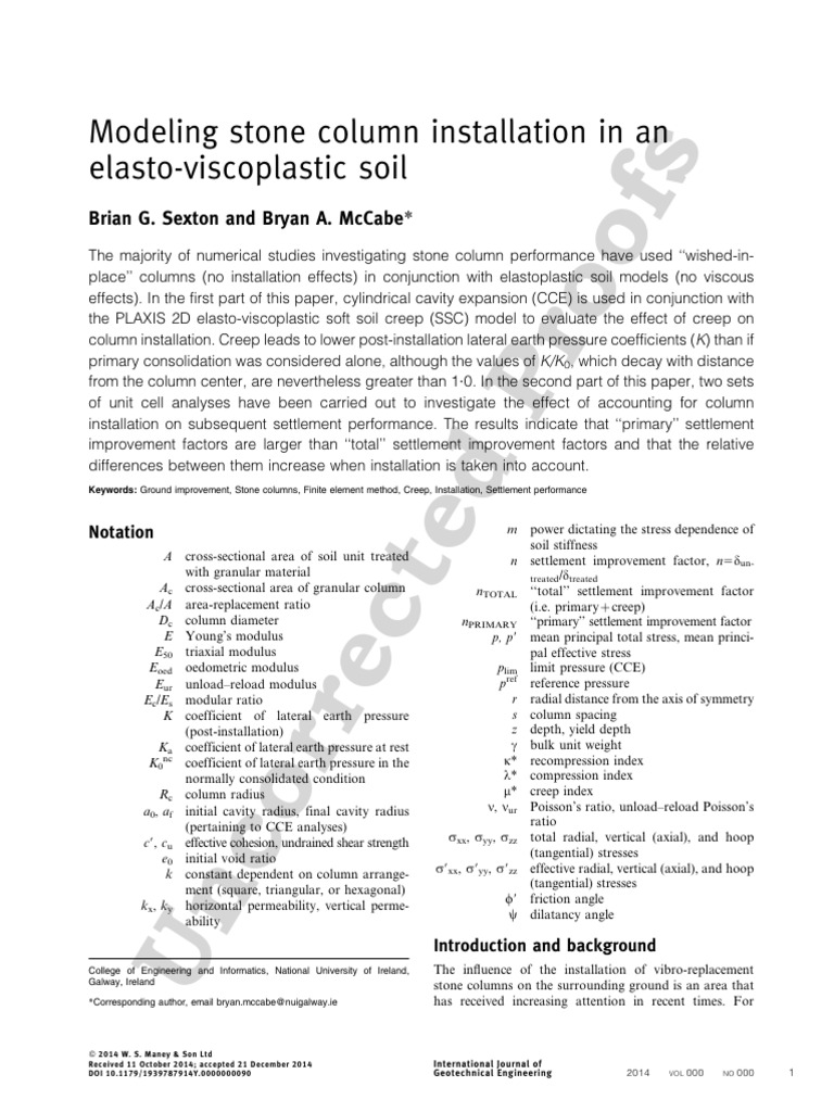 Geotechnical Stone Column Modeling | PDF | Geotechnical Engineering ...