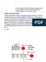 Potential, Elastic, Gravitaional and Equlibrium