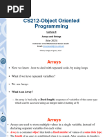 Lec 3 Arrays and Strings Mar 23