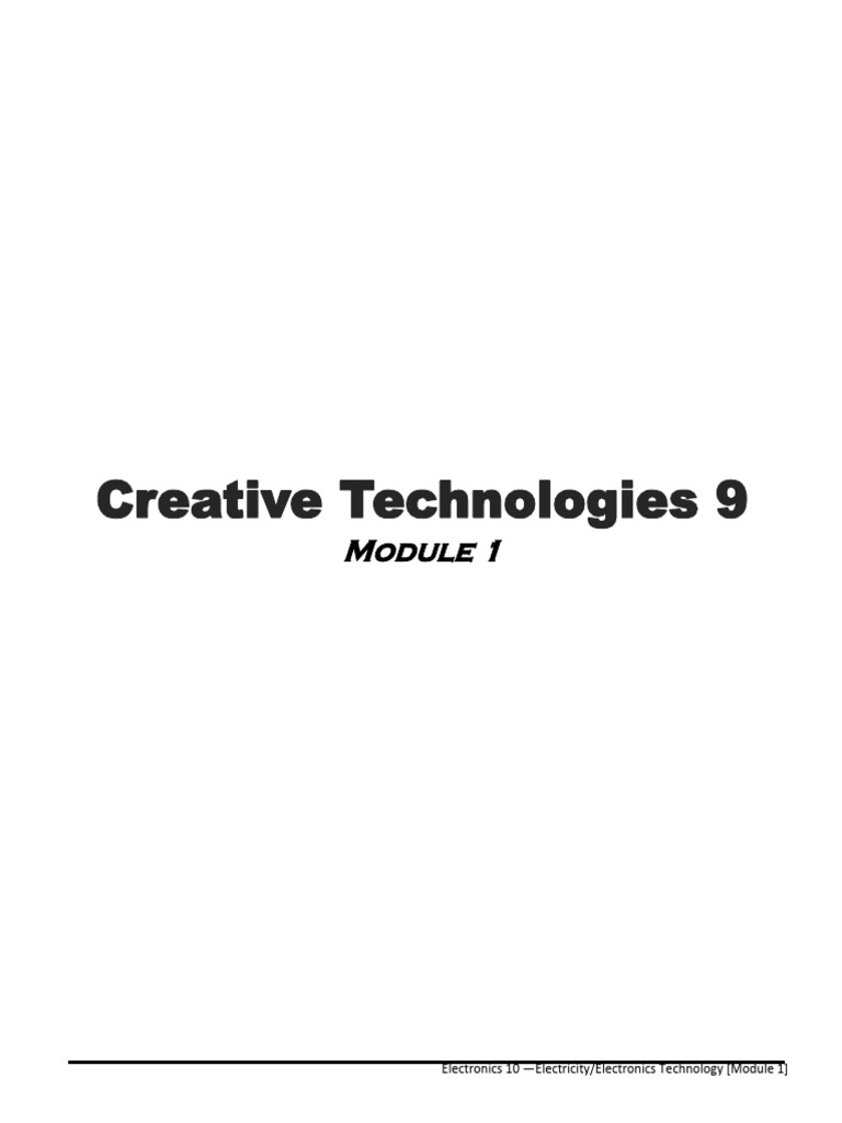Grade 9 Electricity & Electronics Course | PDF | Electricity ...