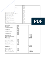 Cost Sheet 2