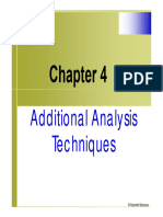 Chapter 4 - Additional Analysis Techniques Slides