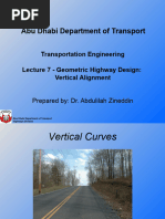 Lecture 7 - Vertical Alignment