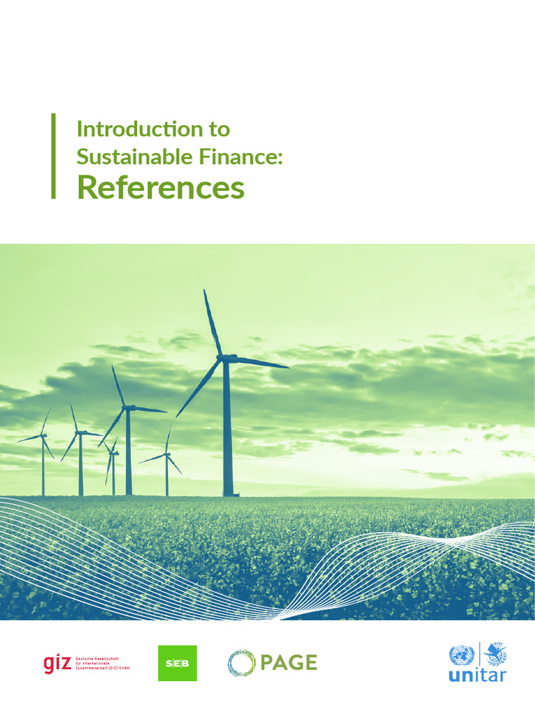 Introduction To Sustainable Finance - References | PDF | Sustainability ...