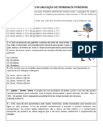 Exercícios de Aplicação Do Teorema de Pitágoras