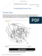 Soupape de commande d_air (frein de service) - Pose