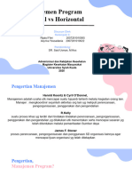 Tugas AKK - Manajemen Program Horizontal Vs Vertikal